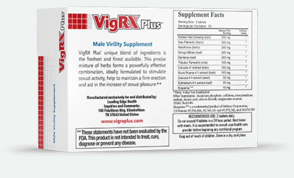 VigRX Plus supplement with natural herbs that enhance men’s sexual functioning